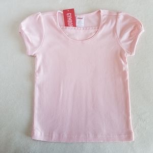 Gymboree short sleeve pink lace insert tee